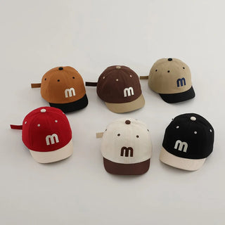 Letter M Peaked Cap