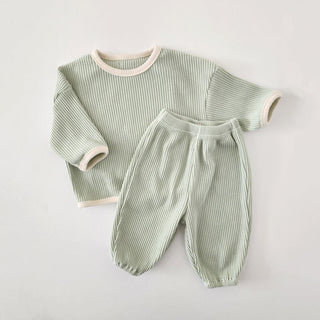 Cool Mint Winter Cotton Waffle Set - RYAN AND REMI