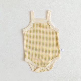 Baby Girl Plaid Camisole Bodysuit - RYAN AND REMI