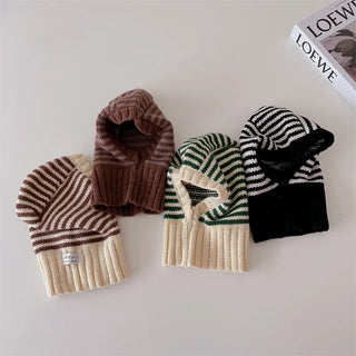 Striped Knit Ski Hat - RYAN AND REMI