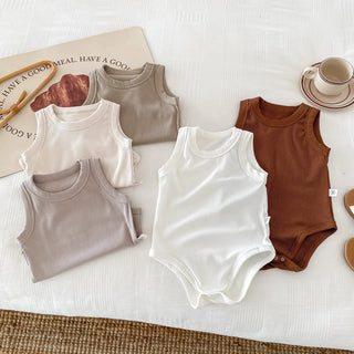 Solid Round Neck Bodysuit - RYAN AND REMI