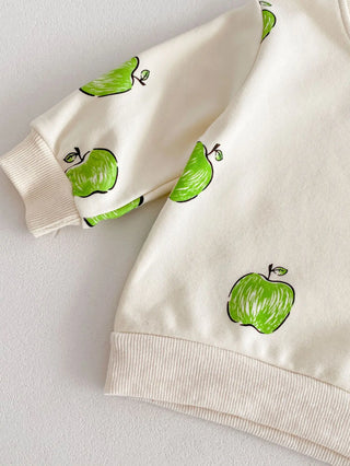 Spring Apple Print 2pcs Baby Sweatshirt Suit - RYAN AND REMI