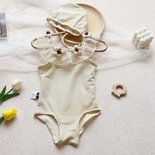 Girls Floral Swimming Suit - RYAN AND REMI