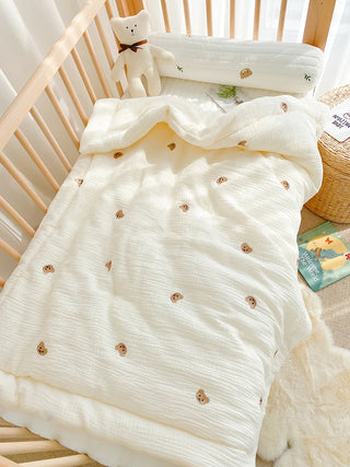 Soft Thick Quilted Blanket Crib Bedding