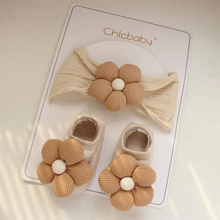 Baby Flower Headband & Socks - RYAN AND REMI