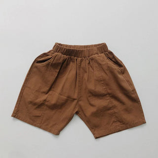 Boys Loose Fit Linen Shorts - RYAN AND REMI