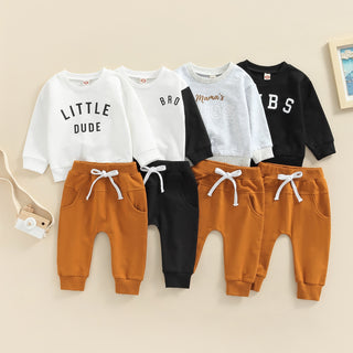 Baby Boy Letter Casual Toddler Set - RYAN AND REMI