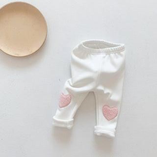 Baby Girl Heart Cotton Pants - RYAN AND REMI