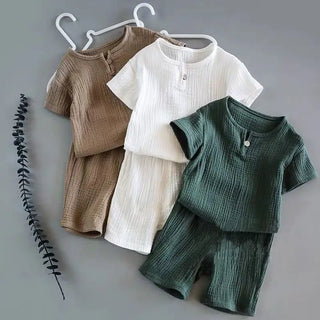 Linen Sports Clothes Set for Kids - RYAN AND REMI