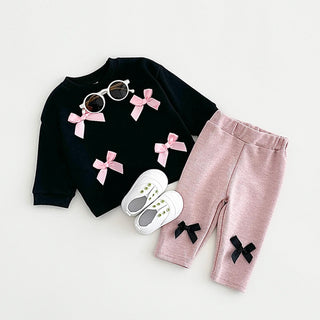 3D Ribbon Sweat and Pants Set