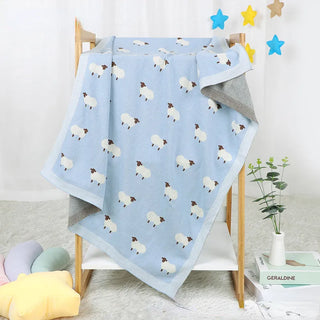 Sheep Print Baby Blanket