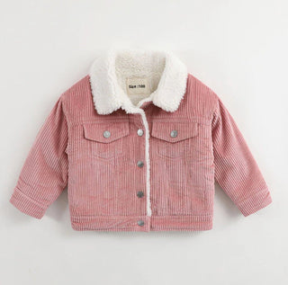 Corduroy Wool Neck Toddler Jacket - RYAN AND REMI