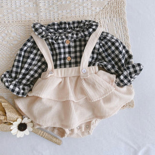 Vintage Style Baby Girl Ruffle Set - RYAN AND REMI